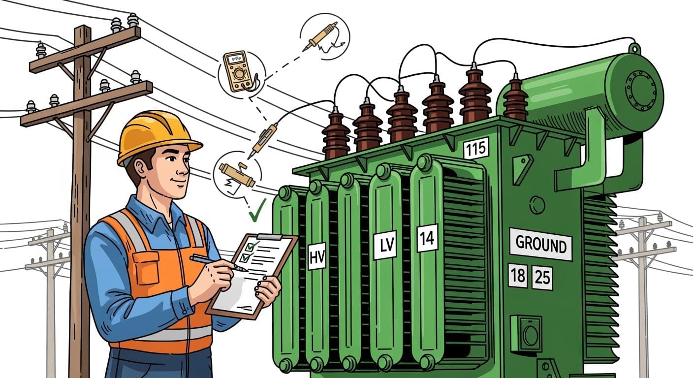 Lista di controllo per il collaudo dei trasformatori di distribuzione per ingegneri