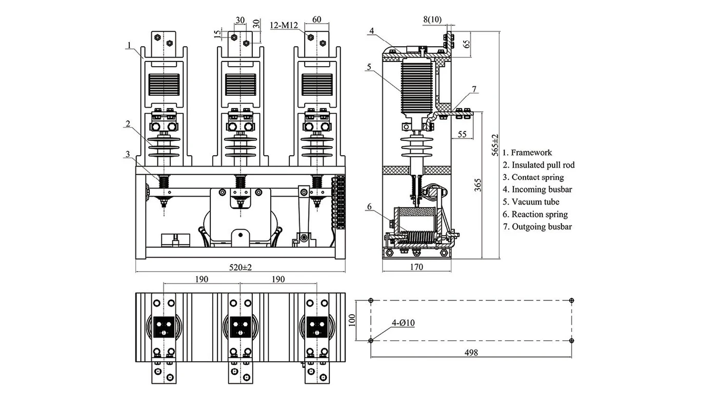 CKG4-1000–1250/12 dimensione miniatura