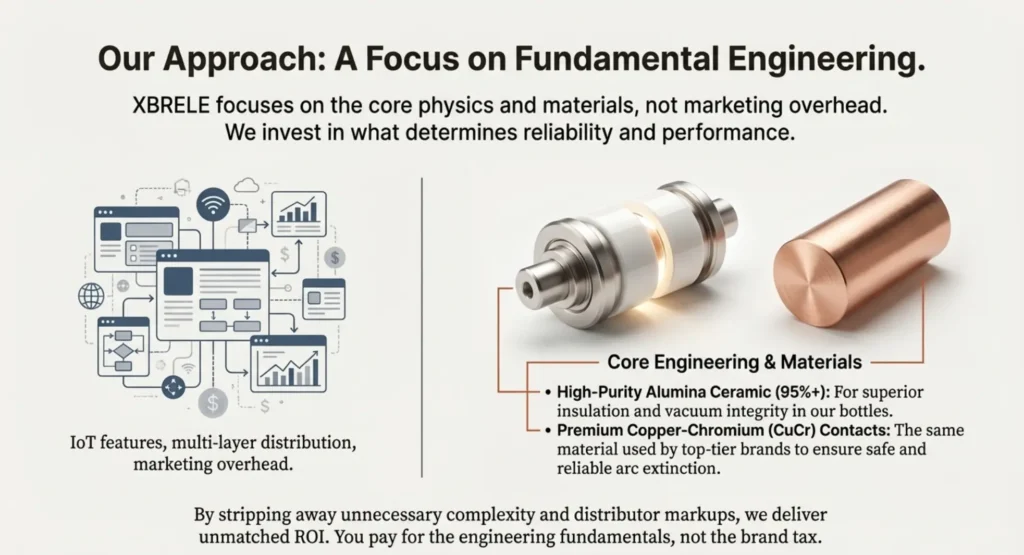 Сравнение сложных маркетинговых затрат с фундаментальной инженерной ориентацией на высокочистую глиноземную керамику и контакты CuCr.