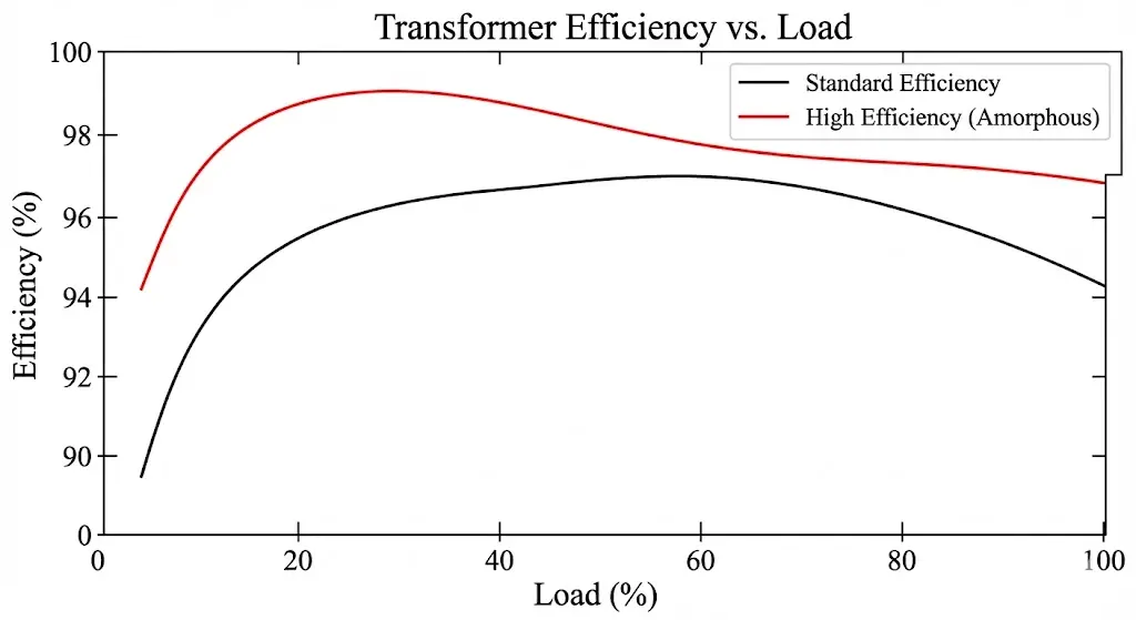 الرسم البياني الفني لـ XBRELE الذي يوضح منحنيات الكفاءة وحجم الحمل