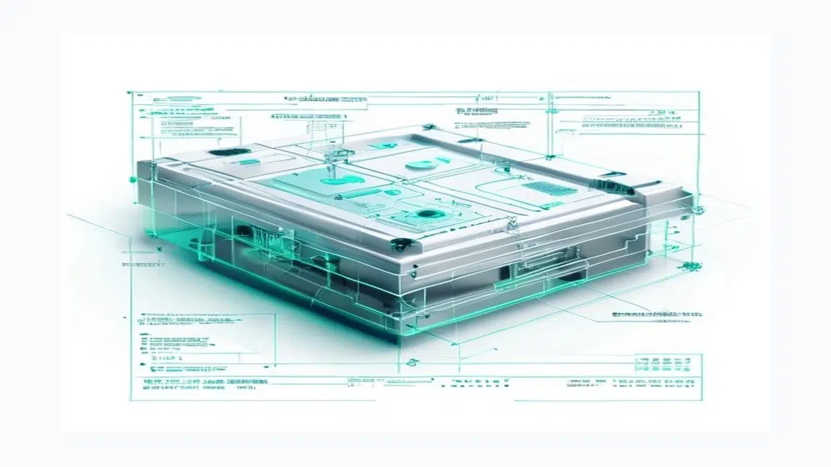 Technical diagram of an epoxy contact box with measurement points for creepage distance, cavity depth, bolt-hole position, wall thickness, and flatness