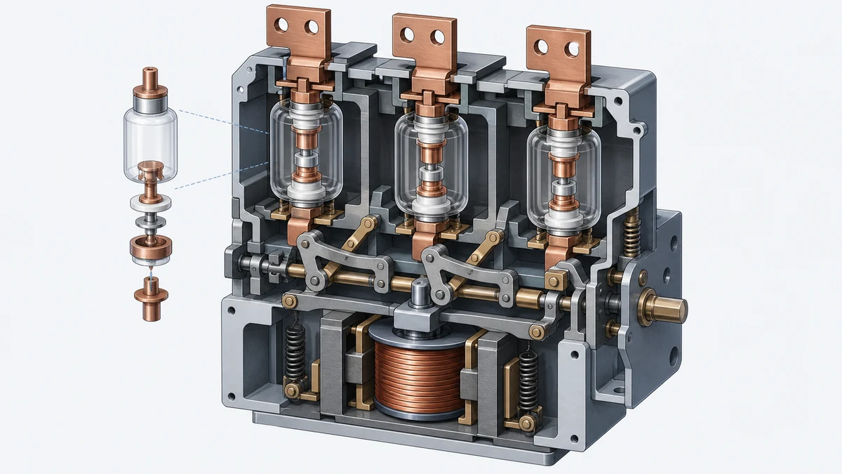 XBRELE Vacuum Contactor Coil Suppression: DC Flyback and AC Surge Protection - engineering anatomy