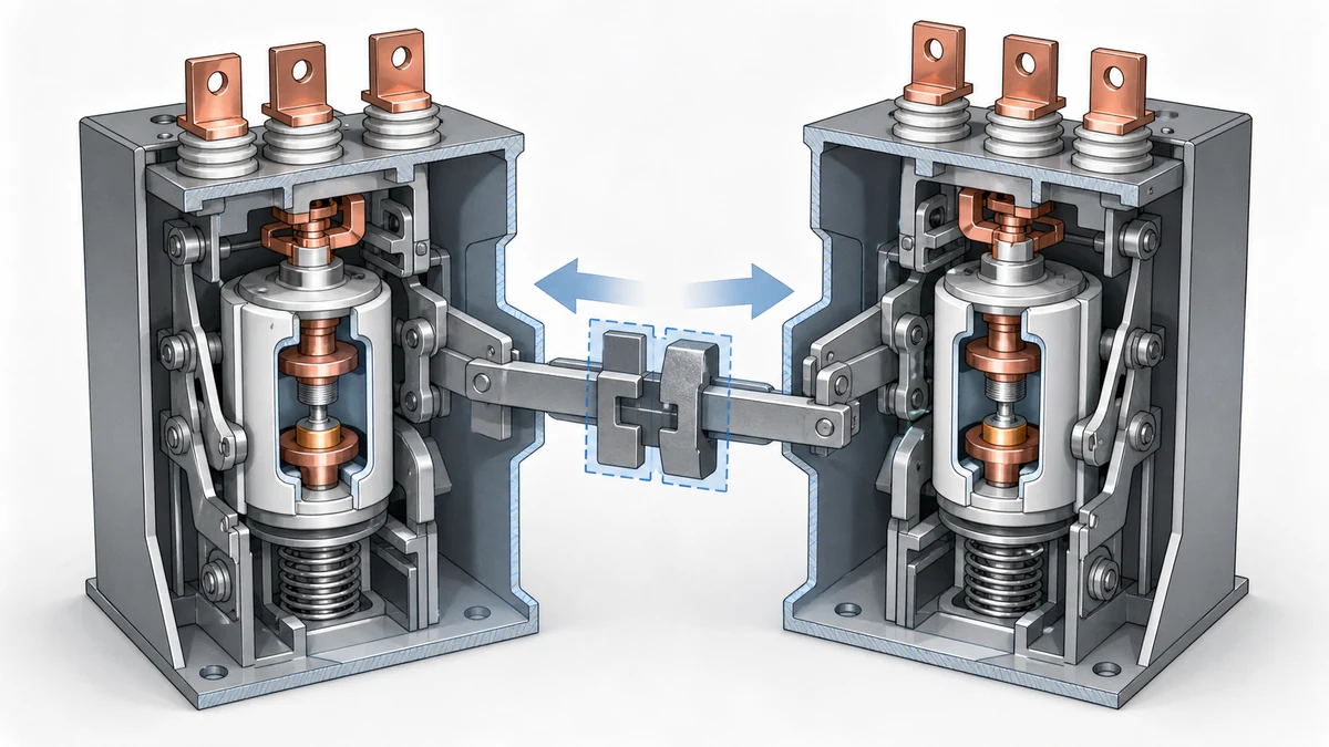 XBRELE Vacuum Contactor Mechanical Interlock in Reversing Starters: Verification Sequence - engineering anatomy