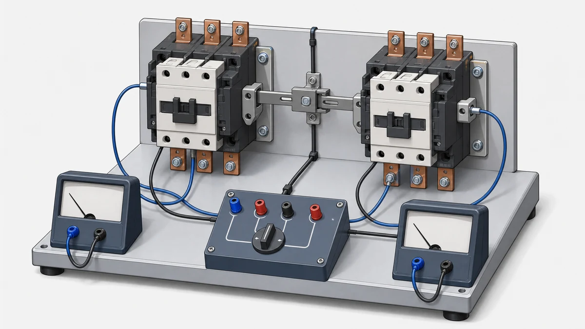 XBRELE Vacuum Contactor Mechanical Interlock in Reversing Starters: Verification Sequence - test measurement