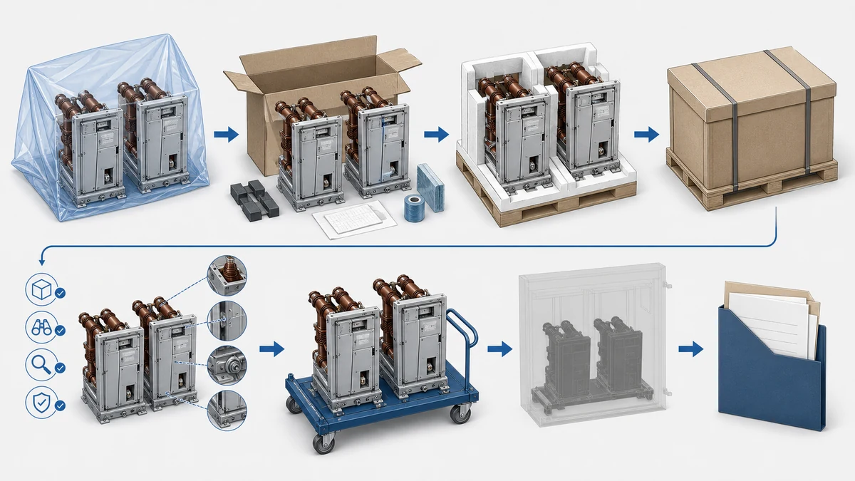 XBRELE Vacuum Contactor Mechanical Interlock in Reversing Starters: Verification Sequence - supply handover