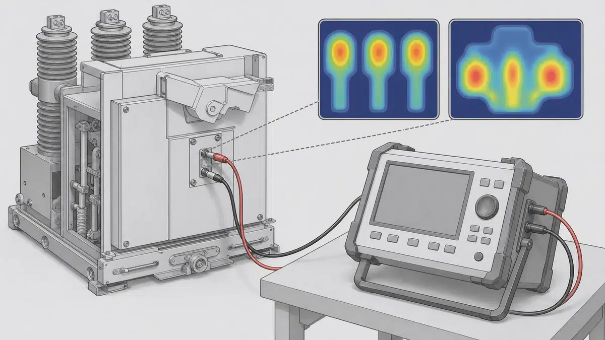 XBRELE VCB Primary Disconnect Finger Inspection: Alignment Lubrication and Thermal Evidence - test measurement